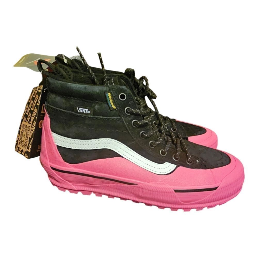 VANS SK8‎ Hi Dip MTE-2 Hiking Boots Shoes Pink Black Suede Womens 8 Mens 6.5 NEW